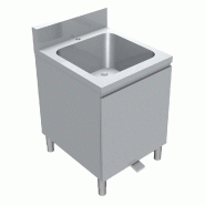 ITALCONCEPT L2G Meuble Plonge 1 Bac 5X5X3 Avec Poubelle Sur 850mm x 600mm x 800 mm - 3616350166920