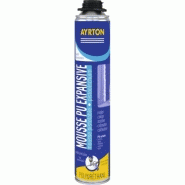 Mousse auto-expansive cartouche pistolable type à visser, contenance 700 ml net, carton de 12 cartouches