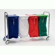 Porte sacs démontable 4 sacs fabriqué en France - PTSACCVD-DN04