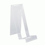Présentoir bouteille vertical en PMMA - 10.5x20x25cm - Transparent - Épaisseur 4mm