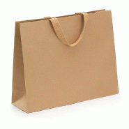 Sac kraft luxe naturel à poignées papier 40 x 32 x 12 cm par 15