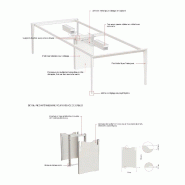 Table de réunion design X5 - Officity - Non, Anthracite, Blanc_0