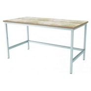 Table inox de boulage dessus hêtre roulante adossée longueur 2000 mm (type de produit: Sans étagère) Table inox de boulage dessus hêtre roulante adossée longueur 2000 mm (type de produit: Sans étagère)