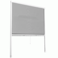 Tectake Moustiquaire store pour fenêtre 110 x 160 cm blanc - 402062 - blanc aluminium 402062 Tectake Moustiquaire store pour fenêtre 110 x 160 cm blanc - 402062 - blanc aluminium 402062