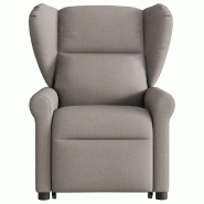 VidaXL Fauteuil inclinable de massage électrique Taupe Tissu Modèle Vervanelis - 3303411