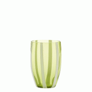 Zafferano Set De 6 Verres Gessato Tumbler En Verre Soufflé À La Bouche Couleur Vert Pomme Travaillés À La Main De Façon Artisanale Pour Une Table