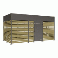 Abri vélos sécurisé Horizon bardages bois - 600 x 306 cm