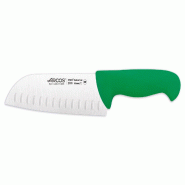 Arcos Série 2900 - Couteau Santoku Couteau asiatique - Lame en acier inoxydable Nitrum 180 mm - Poignée en polypropylène de couleur verte - vert in