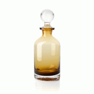 Bazar Bizar Carafe à décanter en verre 9.7x9.7x27 cm ambre - Lot de 4 - orange verre CNSJ014Am-MTR4
