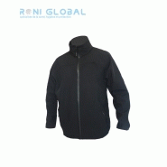 Blouson softshell de travail noir - Polyester/élasthanne - TYPHON PBV - Réf. pbv-SOFTYN - Imperméable et respirant_0