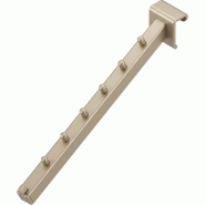 Bras incliné 15x15mm - 300 mm - 25x15 mm - champagne