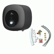 Chauffe Eau Electrique ADROS 30L Sur Evier Sannover + Kit d'Installation Complet NF - noir 3760401214525