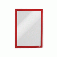 Durable Cadre magnétique Duraframe autocollant A4 rouge UE=10 pièces - 4882-03