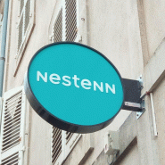 Enseigne Drapeau Lumineuse Ronde Plexiglas Diffusant - Noir_0