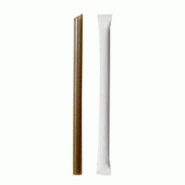 FHC evolupack FHC - 1000Pcs - Paille biseautée Marc de Café & PLA emballage individuel H230mm - beige plastique FHC210CHCOS23W FHC evolupack FHC - 1000Pcs - Paille biseautée Marc de Café & PLA emballage individuel H230mm - beige plastique FHC210CHCOS23W