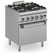 Fourneau à gaz - 4 foyers - 4x5,5 kW - Avec four à gaz - Arilex - 0637902276891