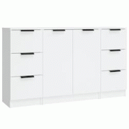 Helloshop26 - Buffet bahut commode armoire meuble de rangement organisateur cuisine salle de séjour salons 3 pcs bois d'ingénierie 02_0036996 - 3000 Helloshop26 - Buffet bahut commode armoire meuble de rangement organisateur cuisine salle de séjour salons 3 pcs bois d'ingénierie 02_0036996 - 3000
