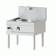 KBS Gastrotechnik KBS Cuisinière wok 1 brûleur modèle mural 700x750x1050 mm avec poêle à wok et robinet d'eau - 10732004