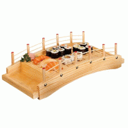 Pont à sushi 43x21,5x12,5cm bois