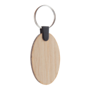 Porte-clés en bambou ovale