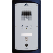 Portier téléphonique audio à 1 bouton d'appel conforme loi Handicap avec carte suppression de bruit de fond intégrée - CAPH 1B BRUIT Portier téléphonique audio à 1 bouton d'appel conforme loi Handicap avec carte suppression de bruit de fond intégrée - CAPH 1B BRUIT