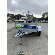 Remorque bagagère LIDER BAG 233 - 2 essieux - PTAC : 500Kg - 233 x 132 cm - Reference -HA752113-5 + CAP - Neuve - Idéale pour bricolage, jardinage, départs en vacances