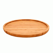 San Ignacio KINVARA - Planchette à apéritifs ronde moyenne en bambou 25x25cm - marron Bambou SANR278