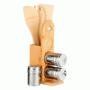 San Ignacio KINVARA - Support pour Spatules et Pots à Épices en Bambou 25x7cm - marron Bambou SANR063