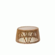 SIT Möbel Table d'appoint Tom Tailor | avec plateau en teck | rotin | L 69 x P 69 x H 38 cm - marron multi-matériau 05345-01 SIT Möbel Table d'appoint Tom Tailor | avec plateau en teck | rotin | L 69 x P 69 x H 38 cm - marron multi-matériau 05345-01