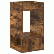 VidaXL Table d'appoint Chêne fumé 30 x 30 x 56 cm Bois d'ingénierie Modèle Flex Marine Élite - 890936