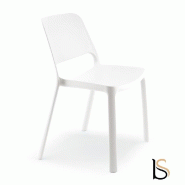 Chaise en polypropylène Maike - Sokoa - Blanc neige