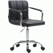CLP Fauteuil de bureau Lucy V2 en similicuir Noir - noir polyester 191816901 CLP Fauteuil de bureau Lucy V2 en similicuir Noir - noir polyester 191816901