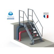 Escalier technique en acier galvanisé - Conforme EN 1090 et NF E 85 015 - Livré sous 72h