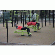 Abdo simple en acier galvanisé thermolaqué avec plan d'entraînement inclus - Gamme Fitness - Musculation Abdo simple en acier galvanisé thermolaqué avec plan d'entraînement inclus - Gamme Fitness - Musculation