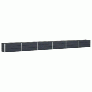 Helloshop26 - Jardinière extérieure moderne 580 x 50 x 45 cm solide design industriel en acier galvanisé anthracite 02_0059242 - acier 3000241019998