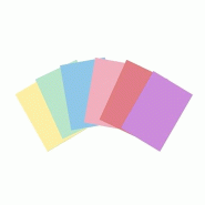 Lot de 10 Paquet de 100 sous-chemises Isatis 60 g/m², coloris assortis (6) - 3416794812014