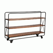 Meuble Industriel New York 3 niveaux L150 x P30 x H100 cm