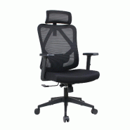 OfficeSense OS40 Chaise de Bureau Ergonomique – Inclinable dans toutes les positions – Noir - noir plastique 8721042800565