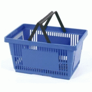 Panier magasin 30 litres - Polypropylène - Coloris au choix - Lot de 5_0