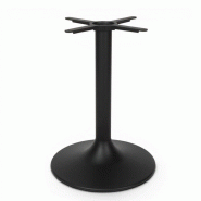 Pied de table TULIPE - D53 x H 72 cm Noir - Base ronde - Métal - Bistromania - noir métal BIS043