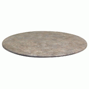 Plateau rond de table extérieur Smartline Ø70cm décor zinc