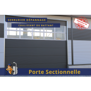 Porte sectionnelle sur mesure pour un gain de place considérable, une sécurité optimale de votre garage - serrurier du coin
