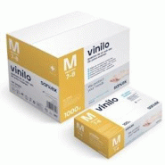 Santex Gant Vinyle non poudré 4,5g GD10 Taille M(7-8) x100 - transparent P01490 Santex Gant Vinyle non poudré 4,5g GD10 Taille M(7-8) x100 - transparent P01490