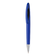 Stylo à bille en plastique - embout chromé - encre bleue - couleur bleu - 11,5 g Stylo à bille en plastique - embout chromé - encre bleue - couleur bleu - 11,5 g