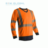 T-shirt de sécurité haute visibilité manches longues - Anti-UV UPF 50+ - Polyester Class 3 - Suno Coverguard_0