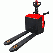 Transpalette électrique 2000 kg avec plateforme conducteur rabattable - 24V 210Ah - AC motorisation - Levée 195 mm MW Tools TPLS2001