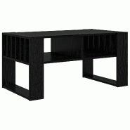 VidaXL Table basse Chêne noir 92 x 49,5 x 45 cm Bois d'ingénierie Modèle Orion Master Frame - 8000109