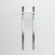 Élément de départ Zetawall chrome 1 tablette blanc + 4 bras L60xH240cm