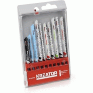 Assortiment de 10 lames de scie sauteuse, fixation en forme de U - 5400338046377
