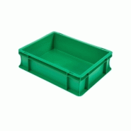 Bac norme europe couleur 400 x 300 x 120 mm Vert Bac norme europe couleur 400 x 300 x 120 mm Vert